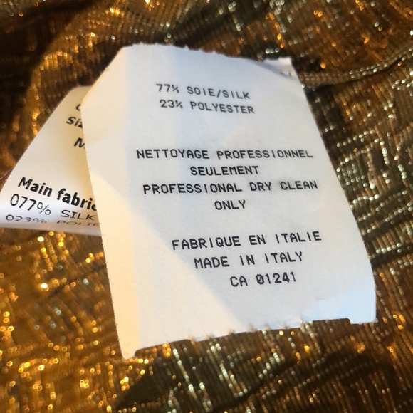 Rochas FW/12 Metallic Gold Geometric-Jacquard Sleeveless Blouse - Picture 8 of 8